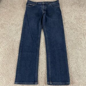 Hugo Boss Mens Jeans 34x32 (30.5 Inseam) Dark Wash Candiani Stretch Denim T283